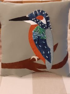 Lucy's Kingfisher Cushion